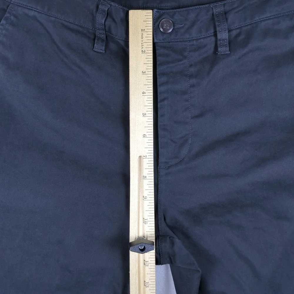 BYLT Stretch Chino Pants Mens 36x25 (34x25) Black Casual Pant Utility Pocket